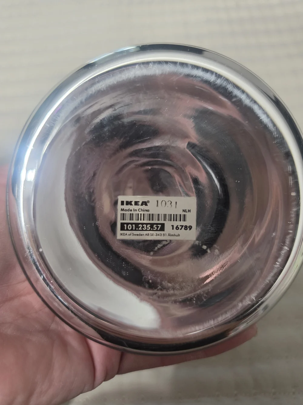 IKEA Polished Silver Metal Candle Holders - Pair